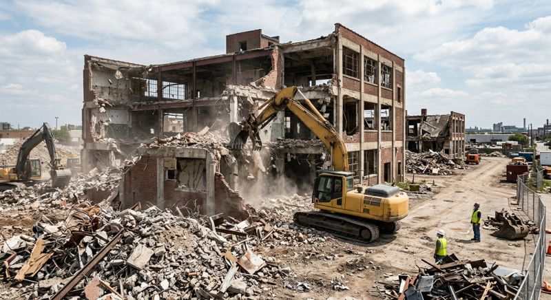 Commercial Site Demolition in Sacramento, CA